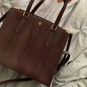 Tory Burch Walker Embossed Leather Purse